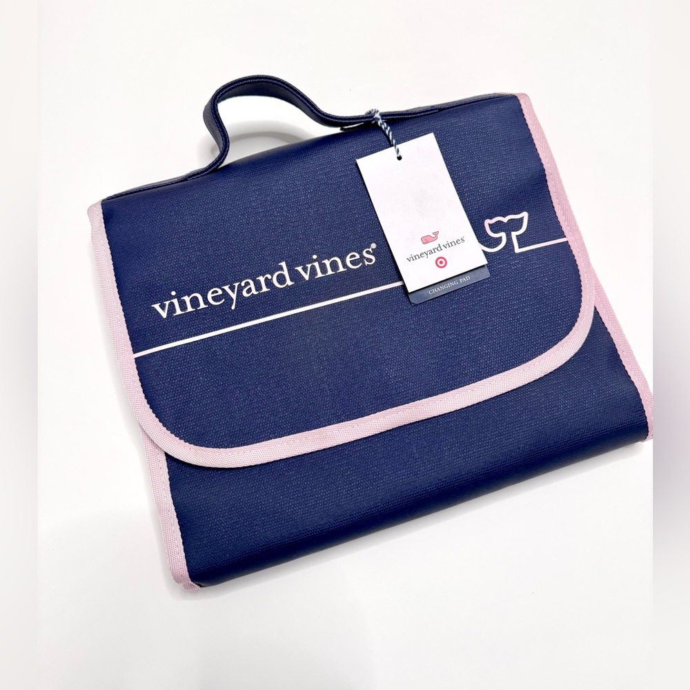 Vineyard Vines x Target Changing Pad On-The-Go, Navy & Pink